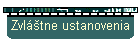 Zvláštne ustanovenia
